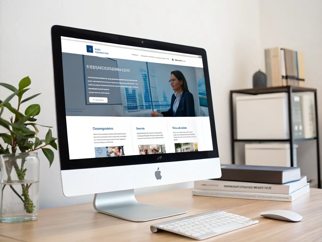 A high-resolution image of a church website loading quickly on a desktop computer, emphasizing its optimized performance and fast loading times.
